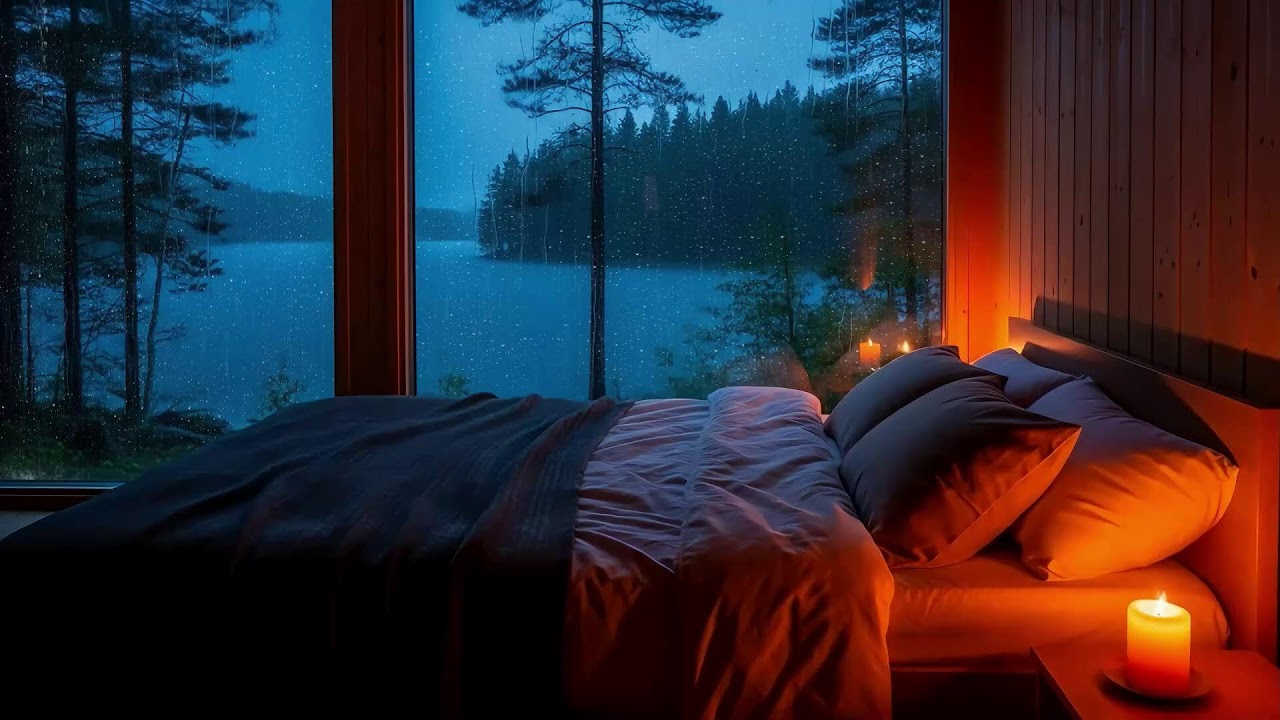 Healing Rainfall + Gentle Piano Melodies | Sleep Better Tonight Naturally