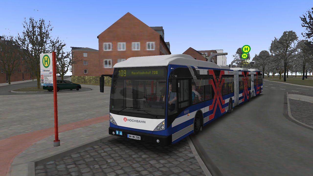 OMSI 2 Gameplay - Hamburg HafenCity | Route 109 Innovation Line to Hauptbahnhof ZOB
