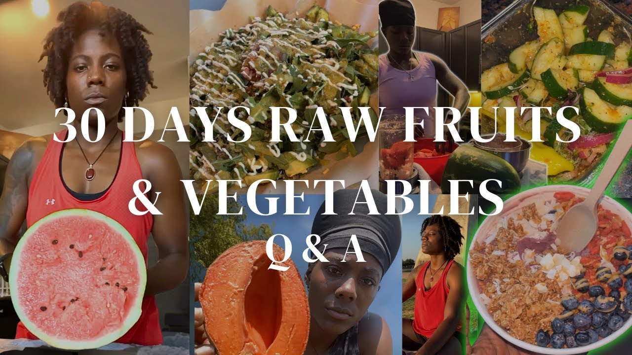 I ONLY ate RAW Fruits & Vegetables for 30 Days | RAW VEGAN 30 Days #juicecleanse #vegan