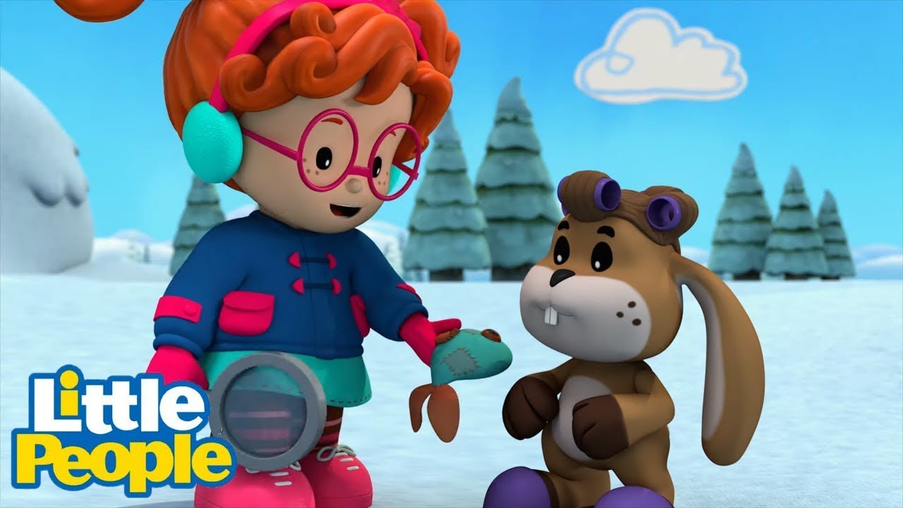 Bunny Got Lost in the Snow! Let's Help Him! | Preschool Learning | Little People Fisher Price