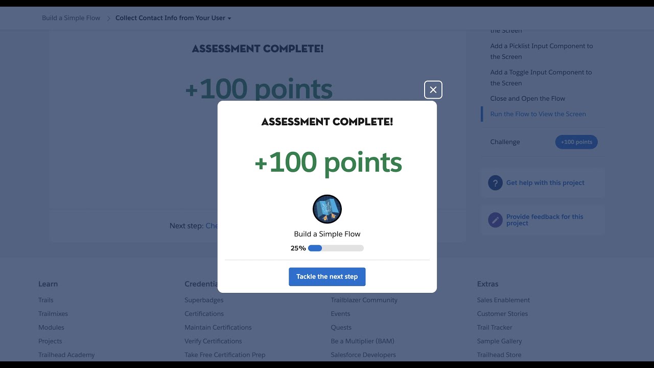 Collect Contact Info from Your User Unit - Salesforce Trailhead