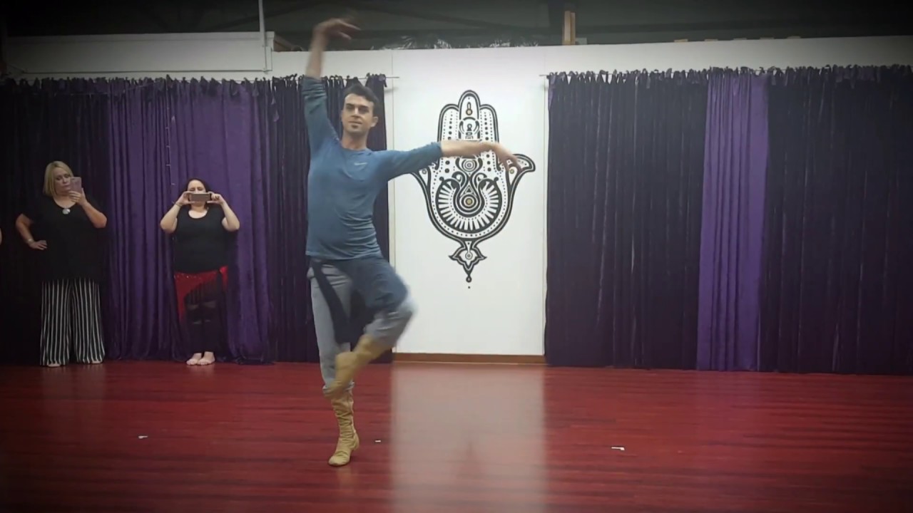Mr Ozgen demonstrating 10/8   Turkish Ussak Semai  Dance in Adelaide , Australia