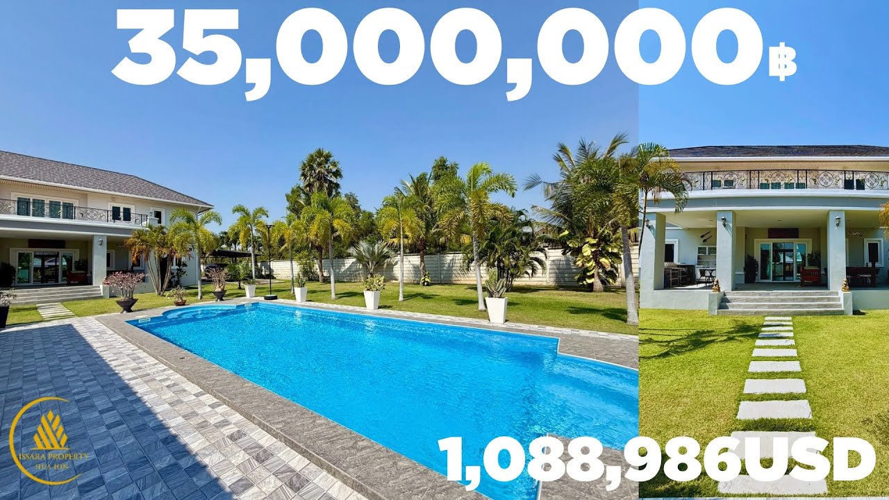 35,000,000THB(1,088,986USD) Exclusive Private Estate with Mountain Views Near Cha-Am Beach