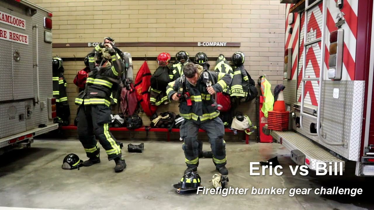 How fast can a firefighter get dressed?