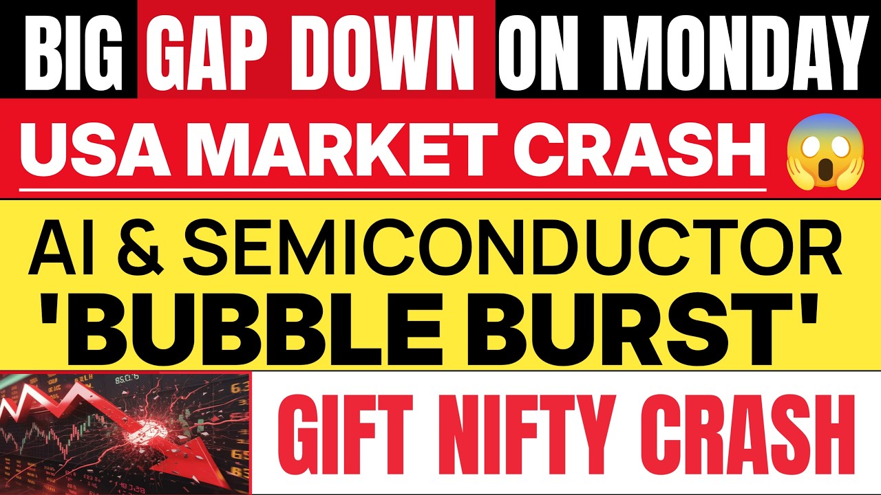 NIFTY PREDICTION FOR TOMORROW 🔴 US STOCK MARKET CRASH | NIFTY PREDICTION FOR MONDAY