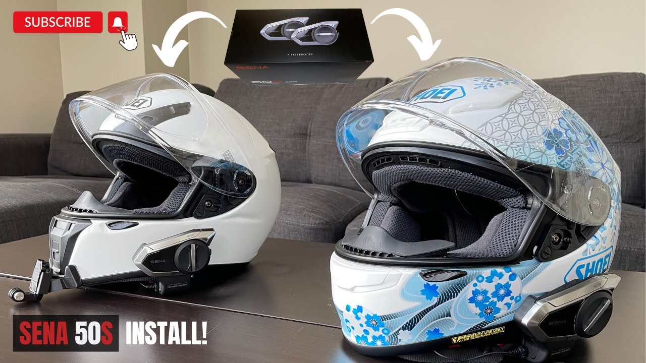 SENA 50S - UNBOXING & INSTALL | Shoei RF-SR and Shoei RF-1200