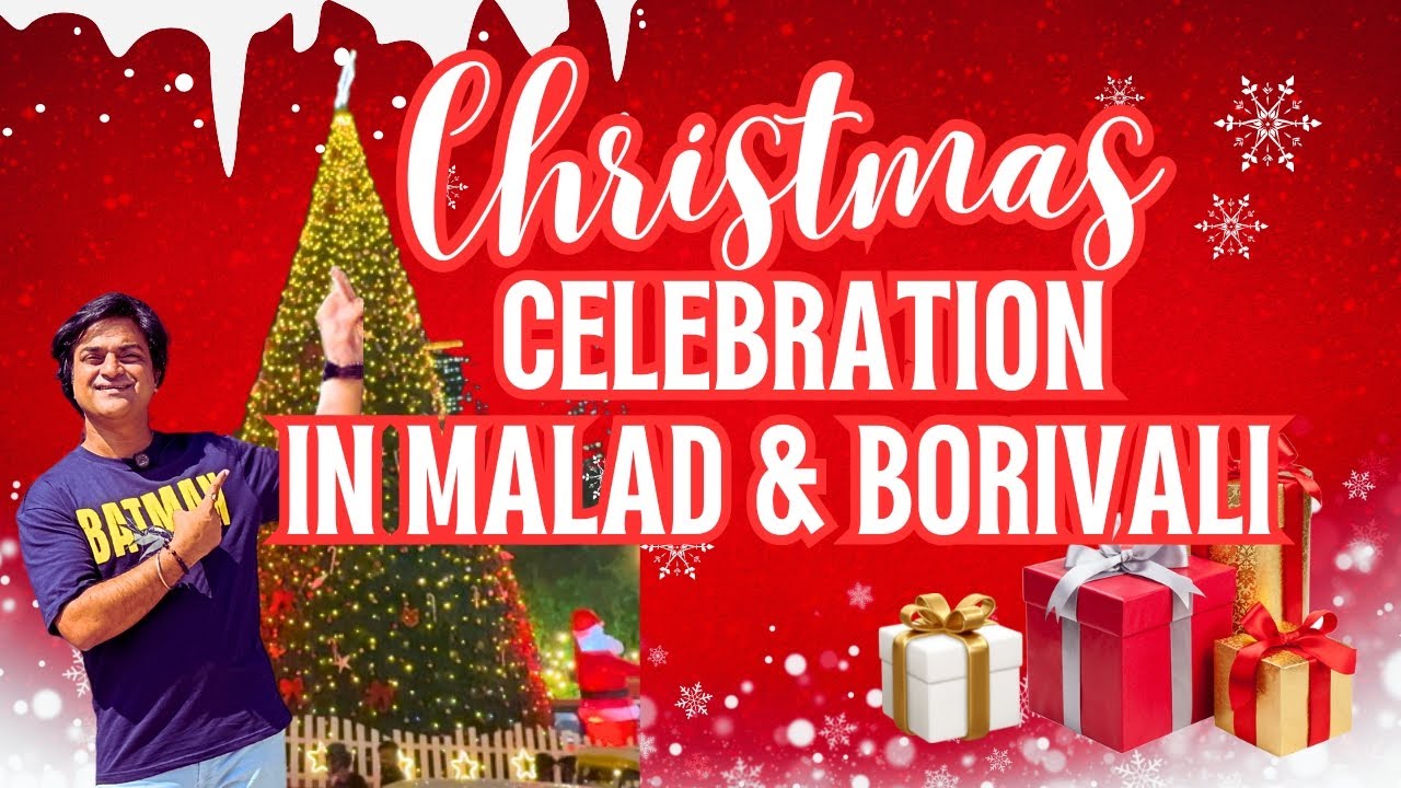 Christmas Walk Through in Borivali IC Colony & Malad Orlem | Mumbai Christmas Celebration 