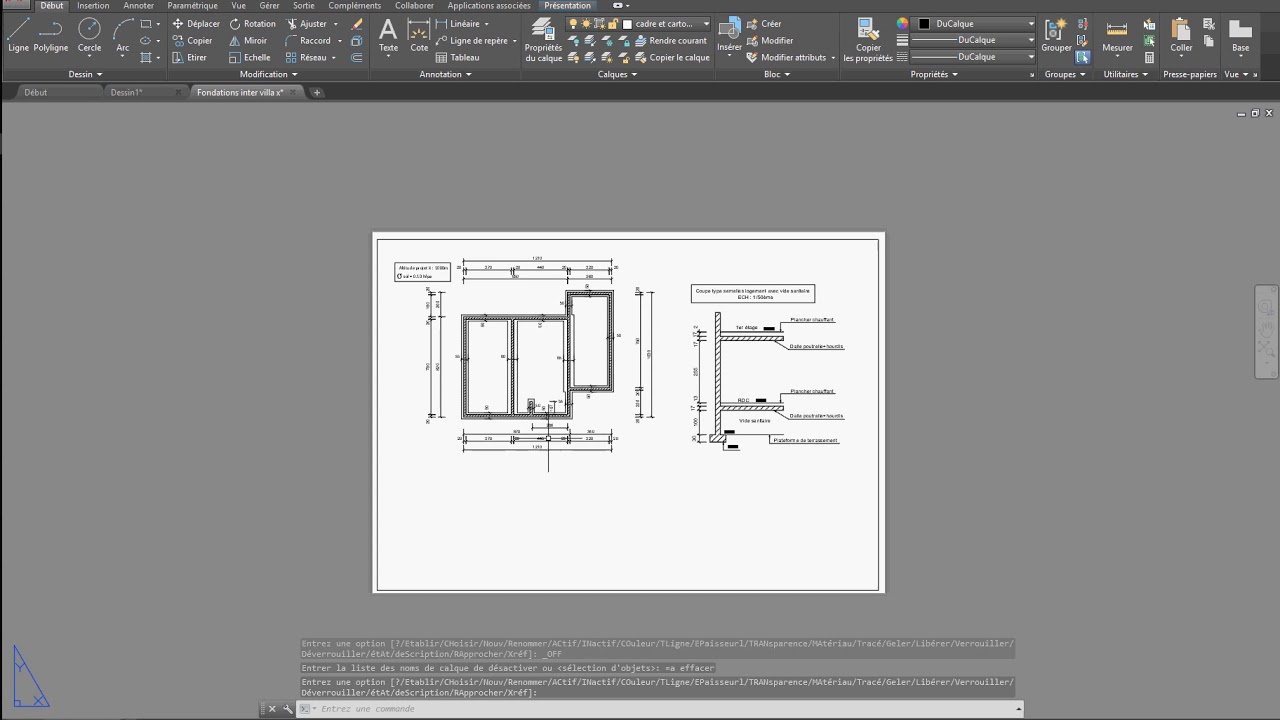 mise en page 2 autocad