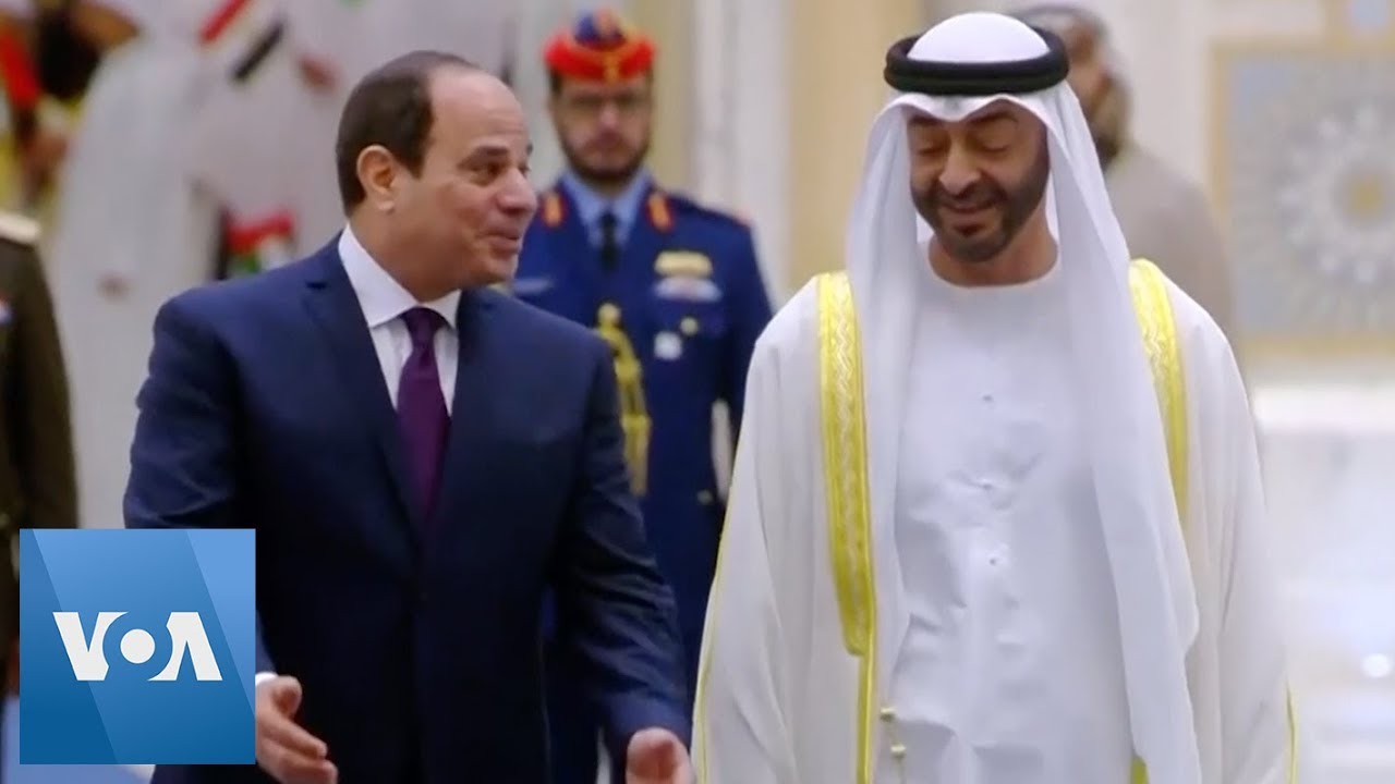 Egyptian President Sisi Welcomed by Abu Dhabi Prince Nahyan