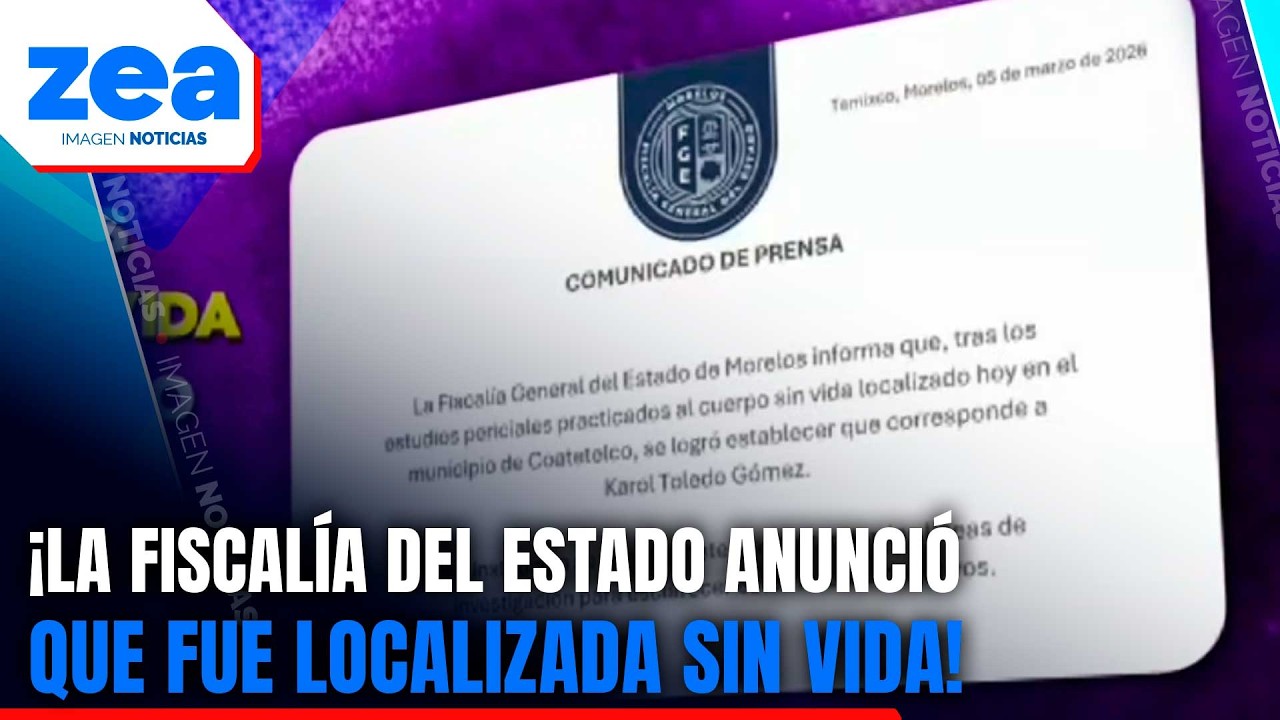 Localizan sin vida a Karol Toledo, estudiante de la Universidad Autónoma de Morelos | Francisco Zea