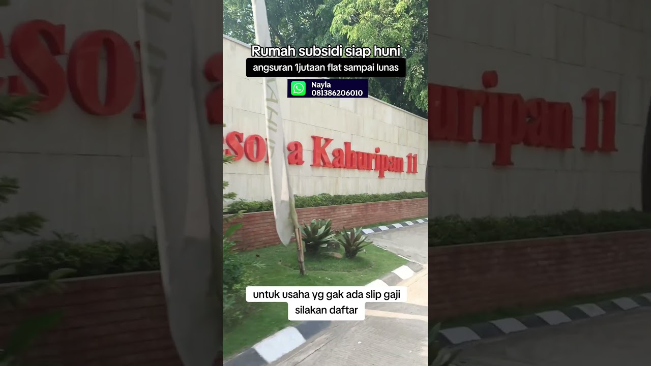 HUNIAN MINIMALIS RUMAH SUBSIDI🏡 LOKASI DEKAT CIBUBUR #pesonakahuripan #inforumah #viralvideo