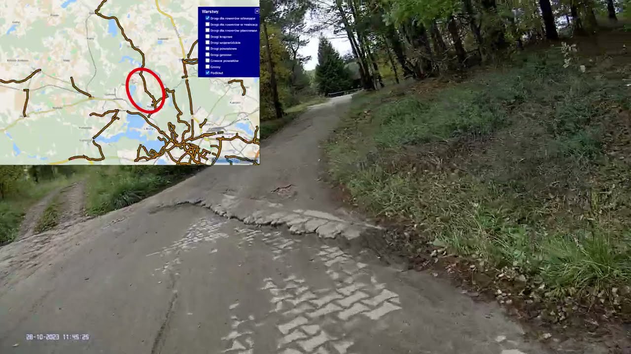 Odcinek pozamiejski Łynostrady w kierunku p&oacute;łnocnym. Od osiedla Redykajny do wsi Redykajny.