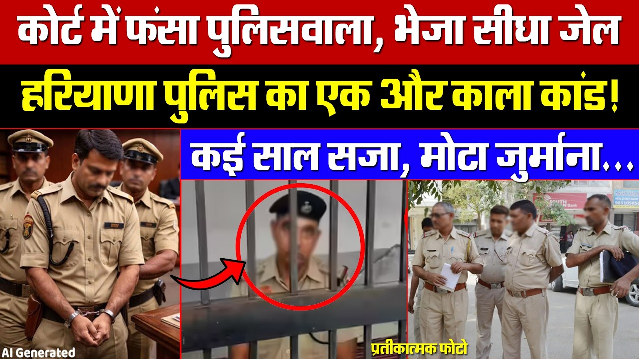 हरियाणा पुलिस का एक और काला कांड! कोर्ट में फंसा पुलिसवाला, भेजा सीधा जेल! कई साल सजा, गई नौकरी!
