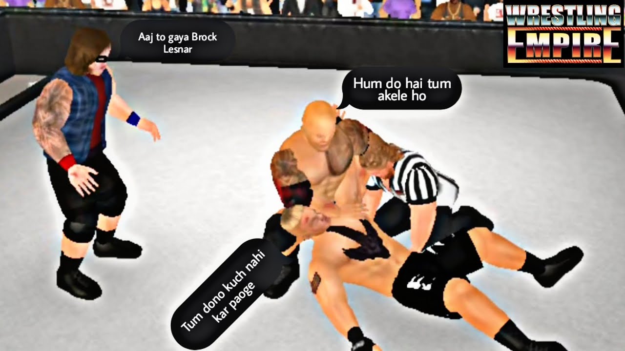 Brock Lesnar vs Handicap Match took place, the opponent lost | Wrestling Empire 