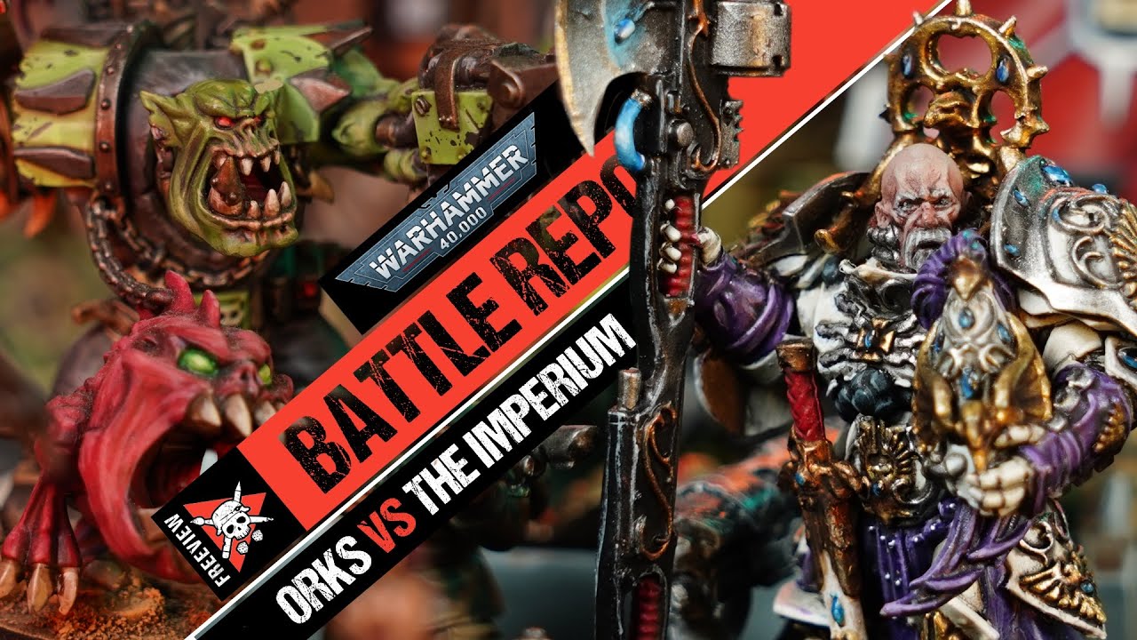 **3,000 POINTS!** Giant Ork Waaaagh! vs Custodes & Astra Militarum | Warhammer 40k Battle Report