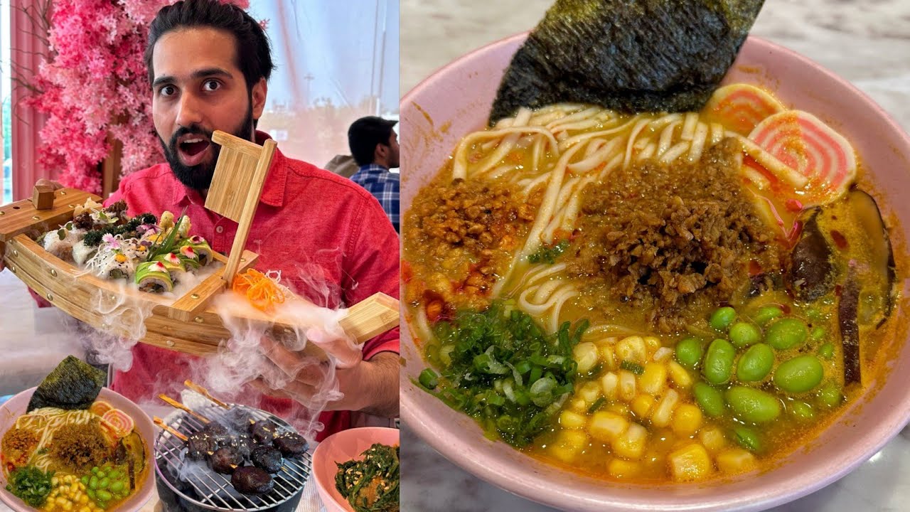 7000Rs/- Lunch in Delhi😱😱 ये सब आपको street food में नहीं मिलेगा😳😳 Best Japanese/Korean Food Delhi