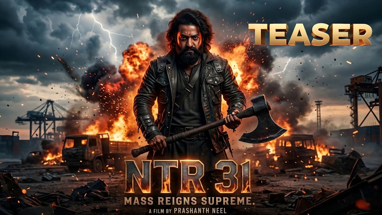 NTR 31 Official Teaser | NTR | Prashanth Neel| Rukmini | Ravi Basur | NTR 31 First Look Teaser