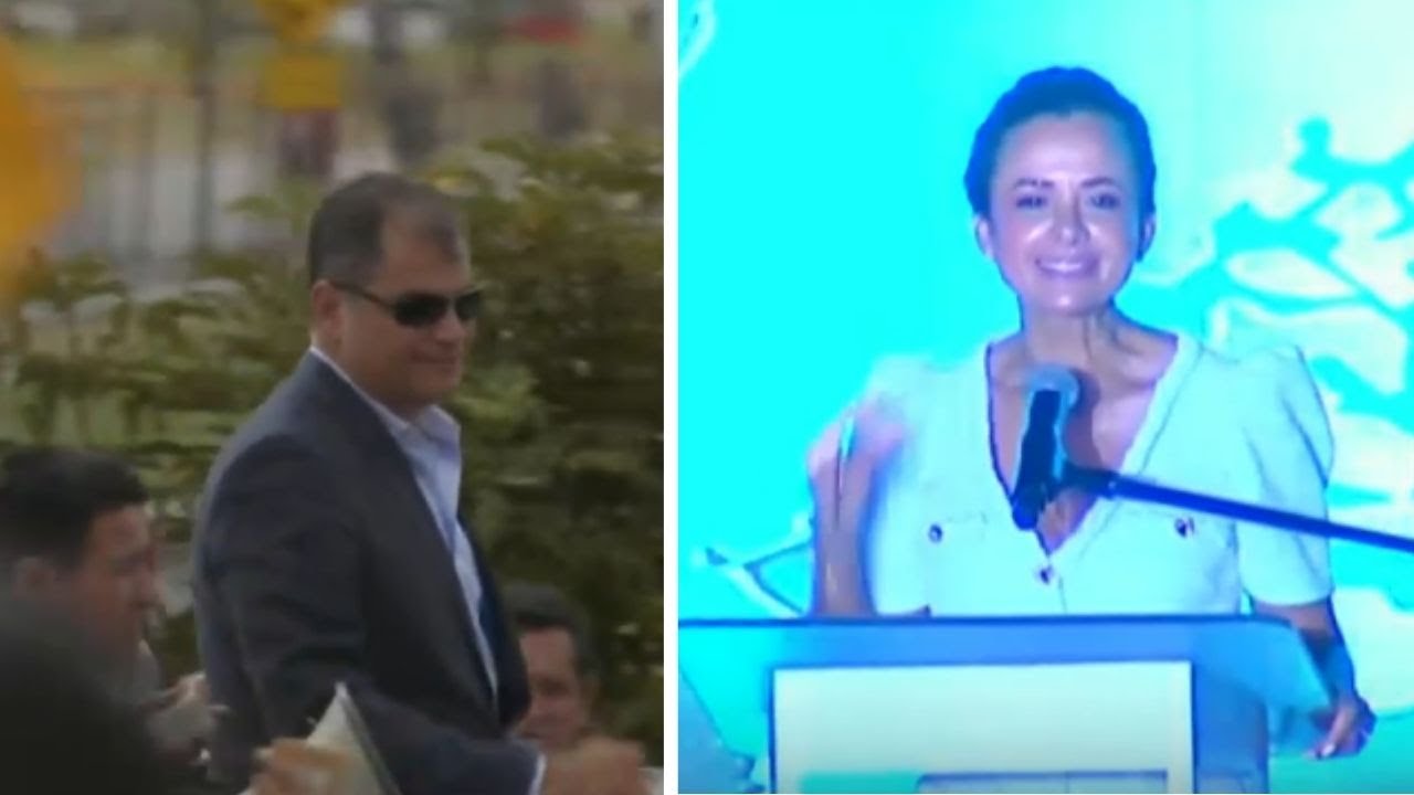 Rafael Correa y Marcela Aguiñaga muestran desacuerdos en el Movimiento RC