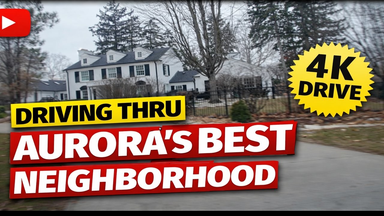 Driving Thru Aurora's Best Neighborhood - 4K Drive