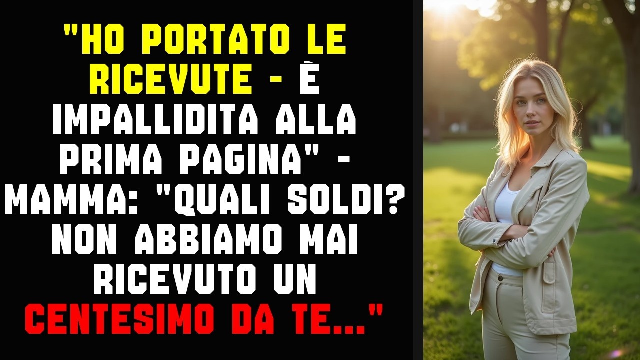 HO PORTATO LE RICEVUTE - È IMPALLIDITA ALLA PRIMA PAGINA