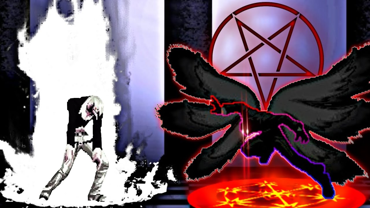 Orochi Iori XIII WF (God Mode) vs Demon Ghost - KOF MUGEN