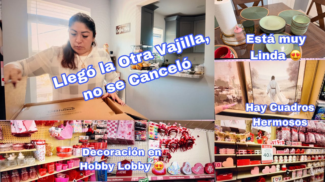 Decoración en Hobby Lobby 😍No se Canceló y Llegó 😬
