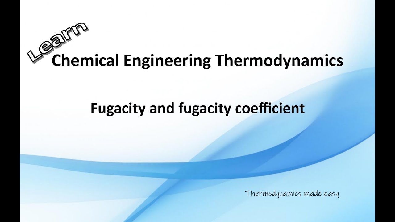 Fugacity and fugacity coefficient