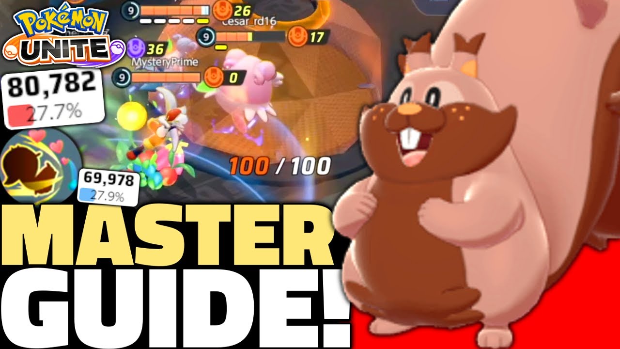 Pok&eacute;mon Unite GREEDENT Guide! [OP S Tier] *MASTER* (Greedent Best Build Guide, Held Items & Moveset)