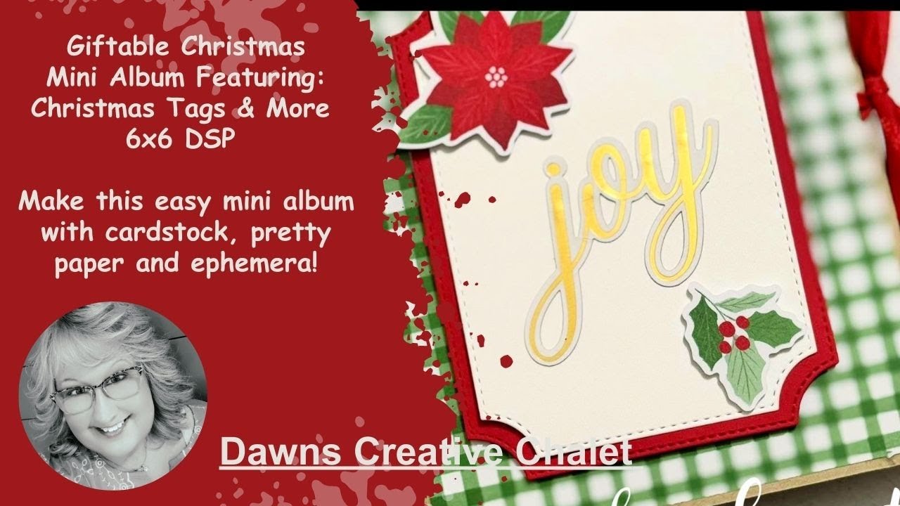 REPLAY FB Live #213 - Christmas Mini Album (Christmas Tags & More DSP) #stampinup #christmas #diy