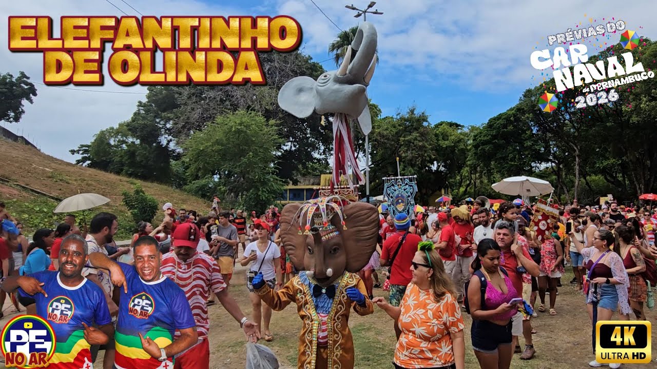 [PRÉVIAS 2026] TRADIÇÃO INFANTIL! VEJA A FESTA DO ELEFANTINHO PELAS RUAS DE OLINDA 24/01/2026