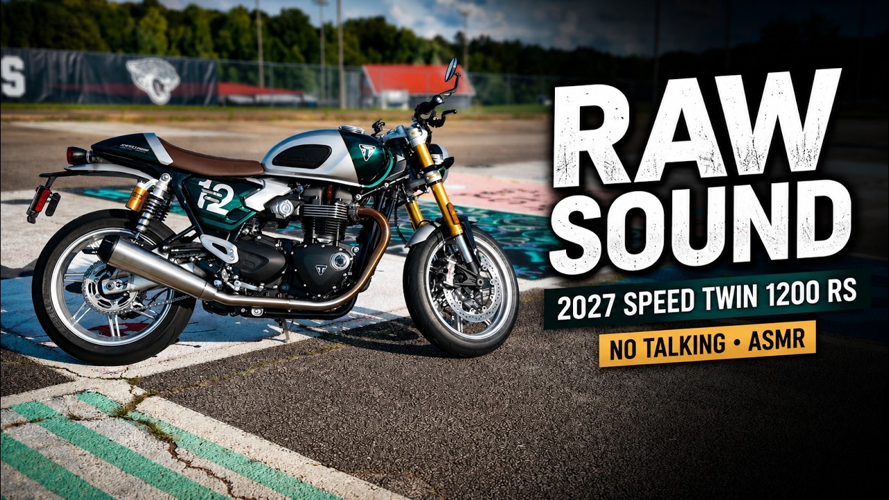 2027 Triumph Speed Twin 1200 RS Cafe Racer RAW Sound | Pure Motorcycle ASMR