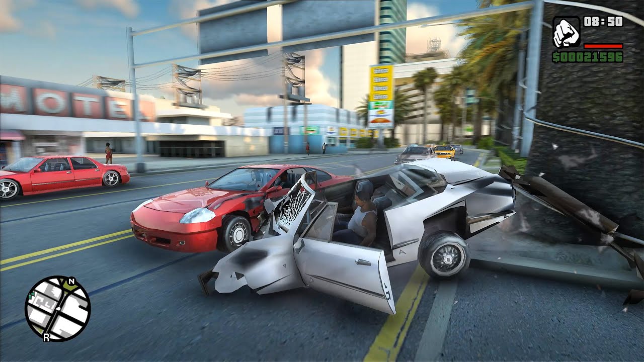 GTA SA Realistic Vehicle Deformation - Crash Testing Ep.98