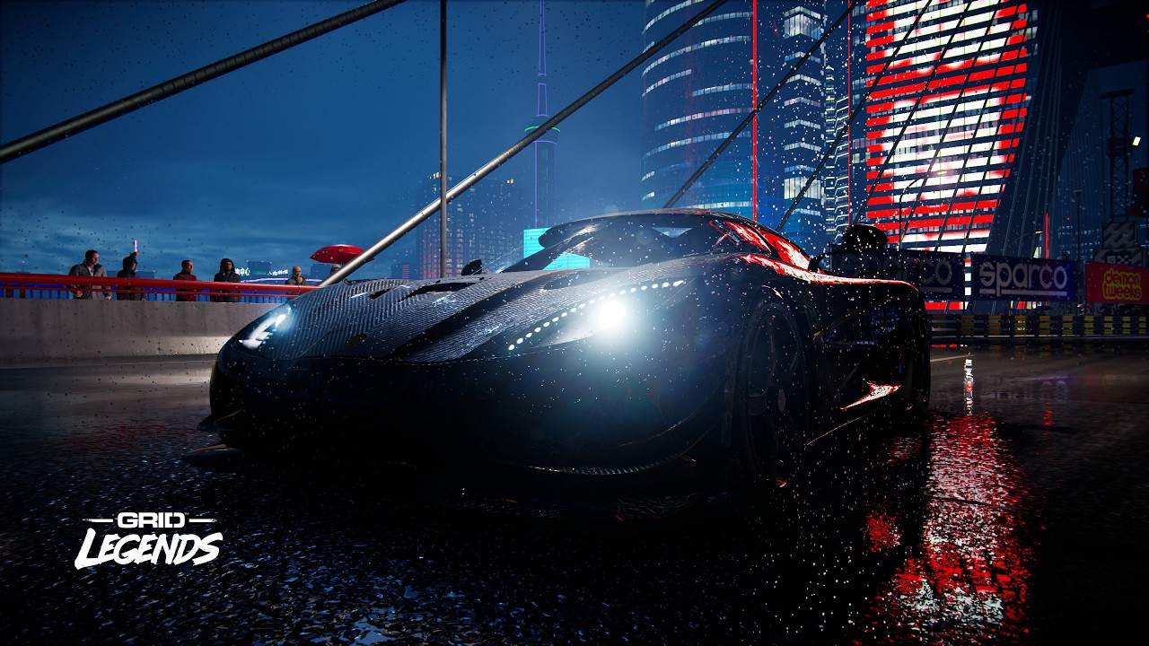 [4K] GRID Legends - Koenigsegg Agera RS stormy night race at Shanghai | Full custom race