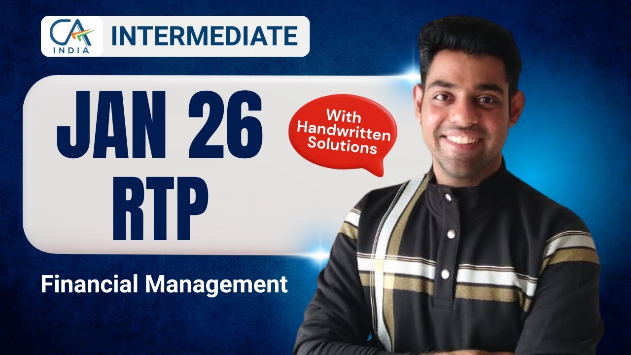 CA Inter FM | RTP Jan 26 | With Handwritten Solutions |