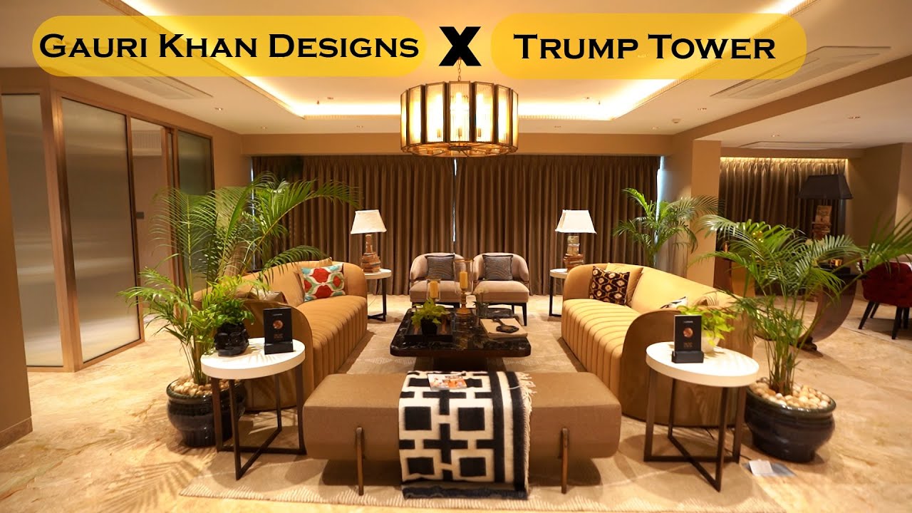 Modern 3000 sq ft 4 BHK Apartment Interior Design by GAURI KHAN DESIGNS for Lodha Trump Tower Mumbai