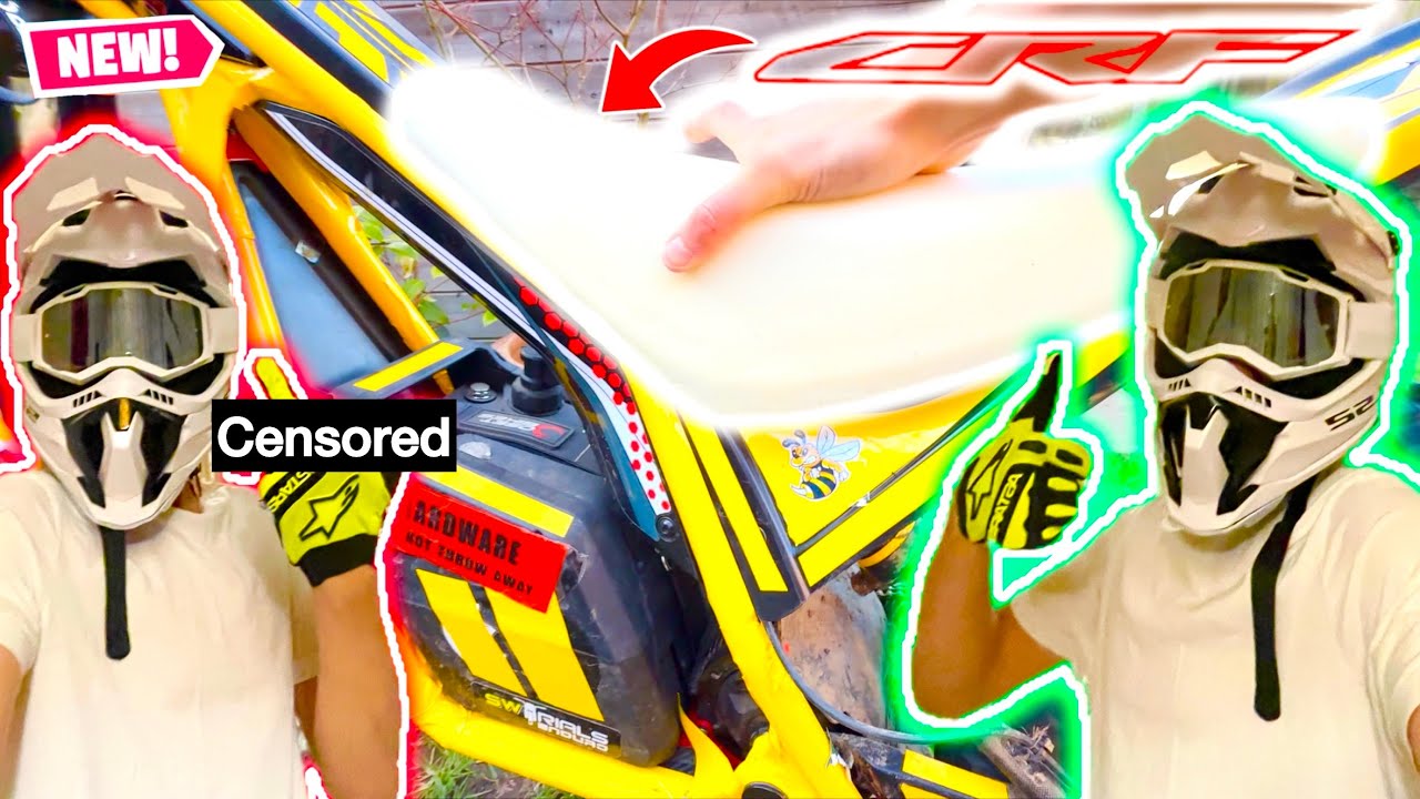 This Shouldn’t Work… Adding a CRF Seat to my Trials Bike!