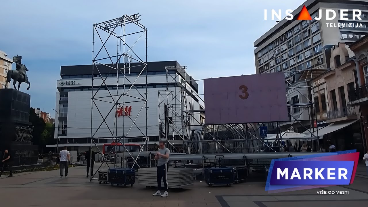 Niš pod blokadom zbog skupa vlasti: Inspekcija tražila uklanjanje bine postavljene bez dozvole