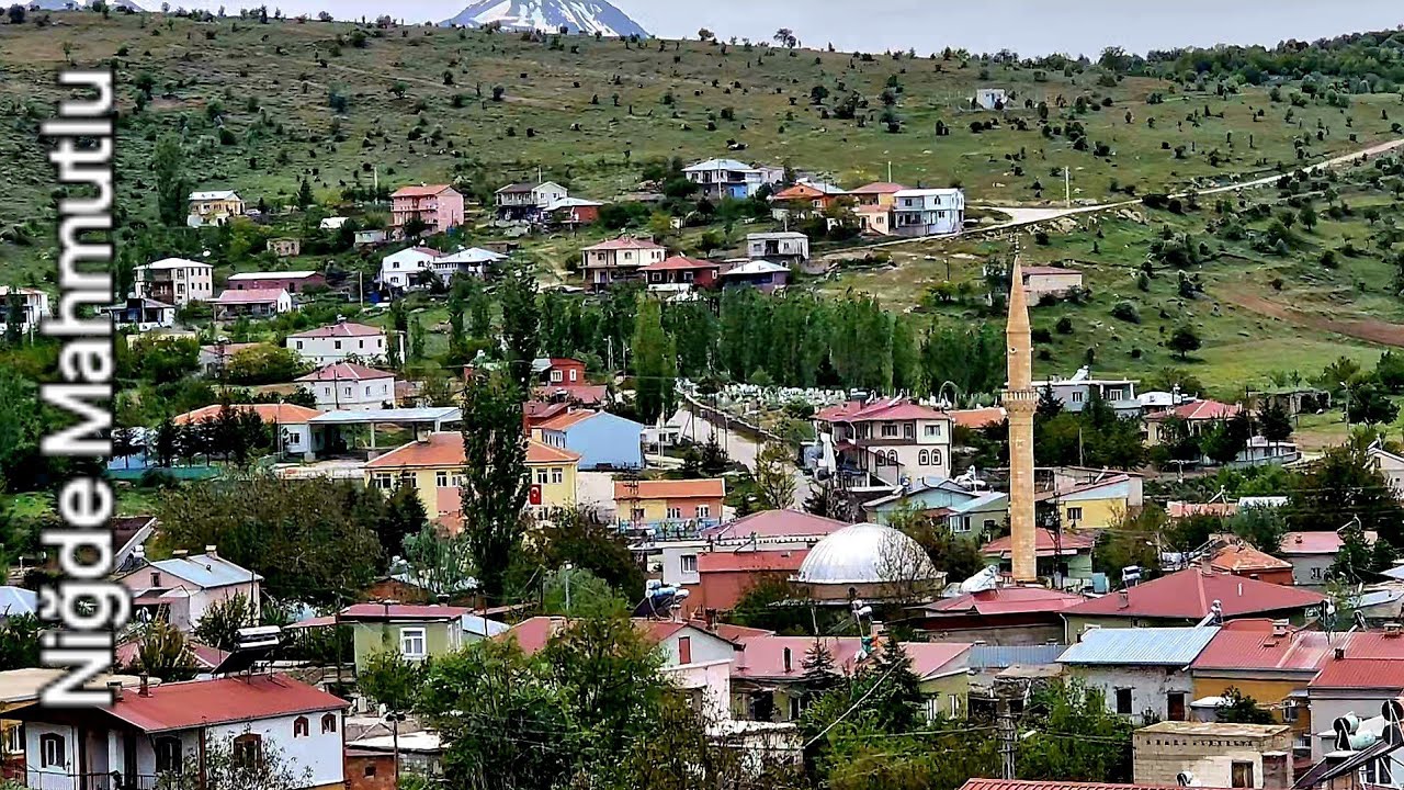 Niğde Çiftlik Mahmutlu Köyü Aksaray Güzelyurt Guzergahından yol katedik