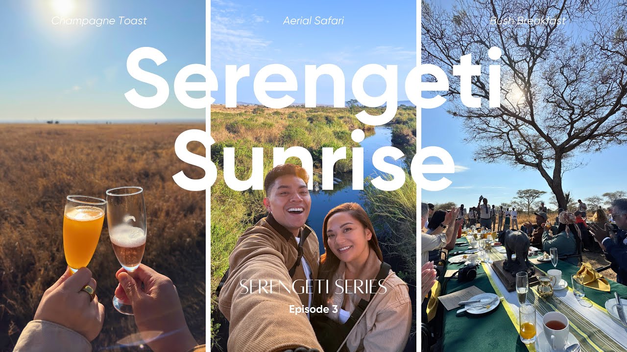 SUNRISE Hot Air Balloon Ride Over the Serengeti – Breathtaking Views! | Serengeti Series Ep. 3