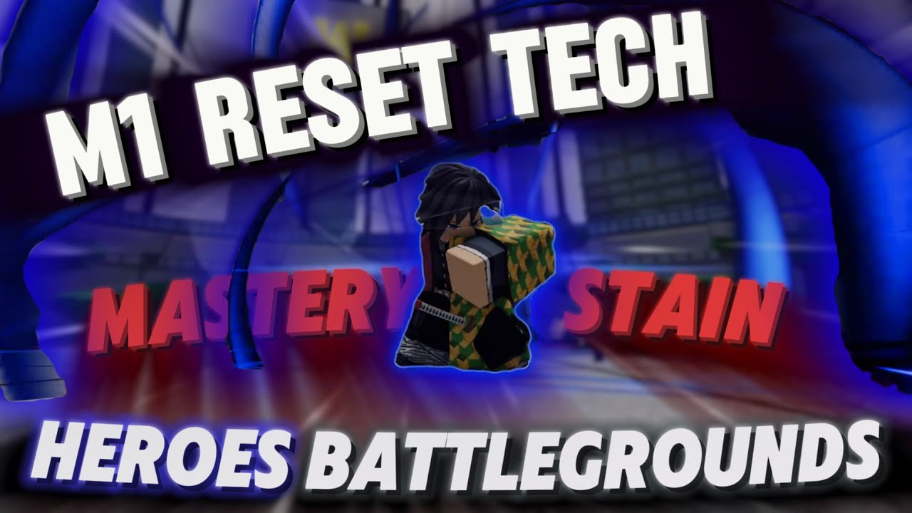 This Stain V2 *M1 RESET* Tech is so Overpowered... - Roblox Heroes Battlegrounds