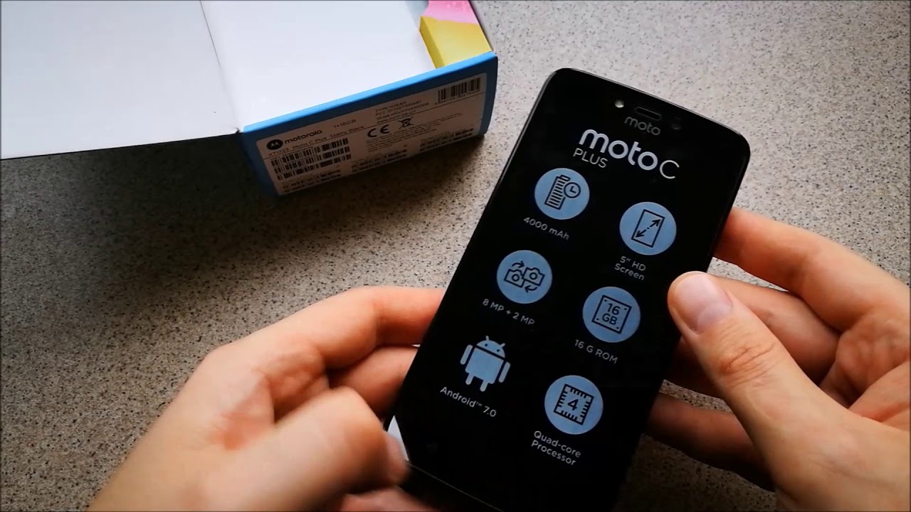 Motorola Moto C PLUS unboxing