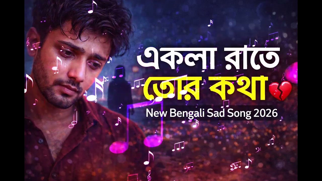 একলা রাতে তোর কথা 💔 | akla Rathe Thor kotha| New Bengali Sad Song 2026 | BONGO VYBE