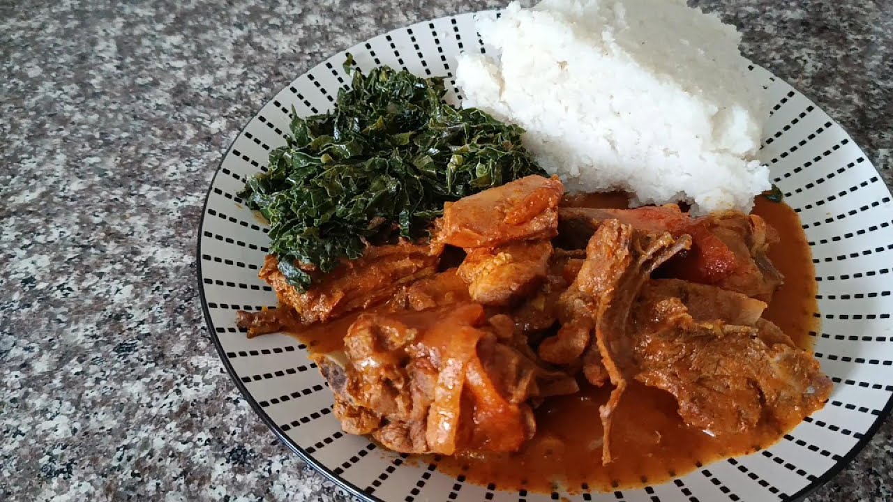 Kienyeji Chicken Recipe with Greens & Ugali | Step-by-Step Cooking