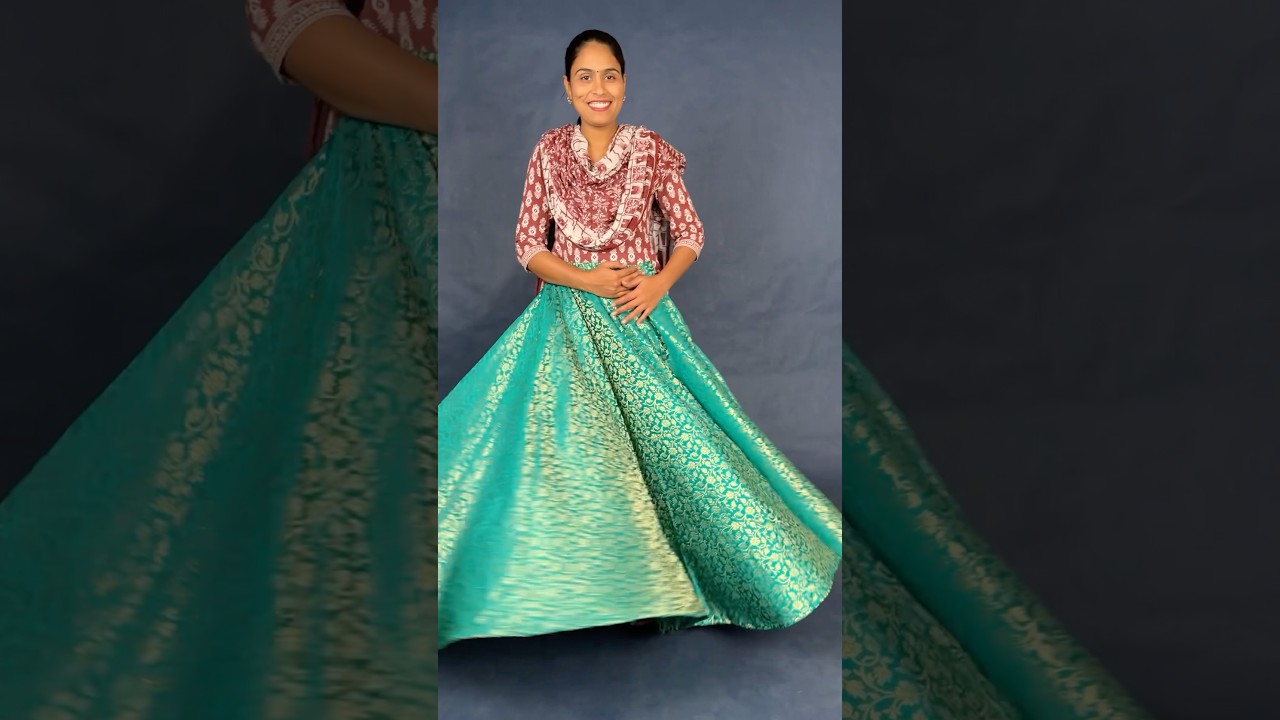 Party Wear Umbrella Lehenga Cutting and Stitching/Full Flair UmbrellaLehenga Design 