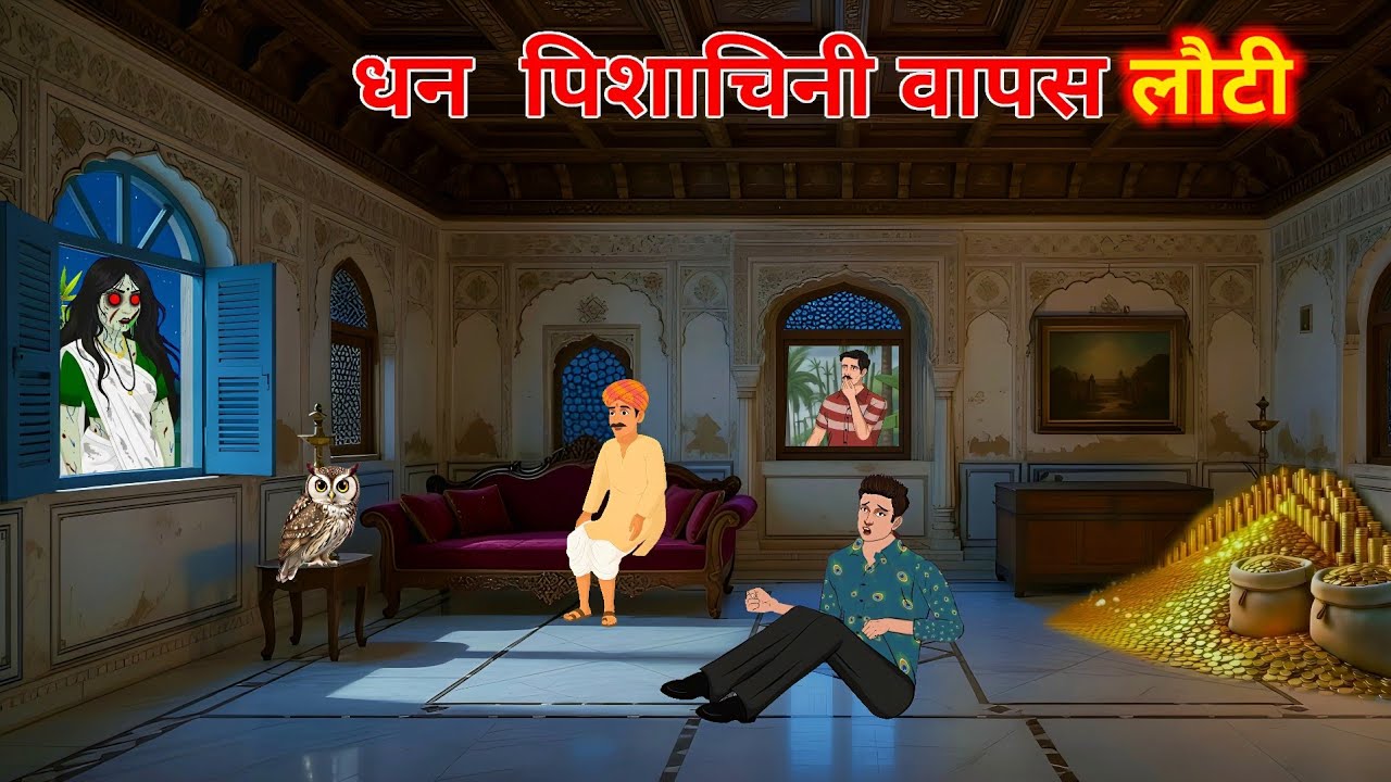 धन पिशाचिनी वापस लौटी | Dhan Pishachini Wapas Lauti | Horror Story Hindi | Crazy Toons Hindi 