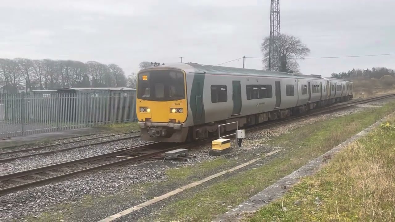 Trains crossing at Athenry 03-12-2022