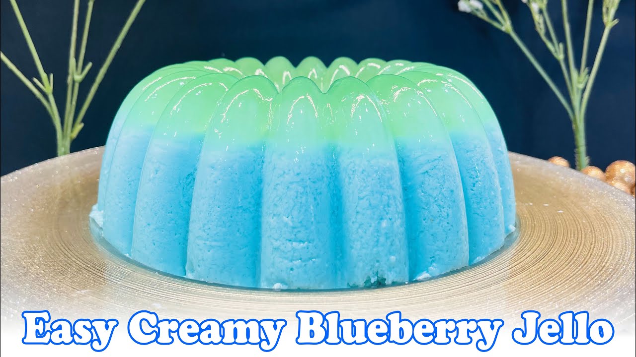Easy Creamy Blueberry Jello