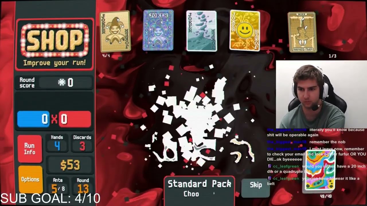 DomiNate Beats Balatro Painted Deck White Stake