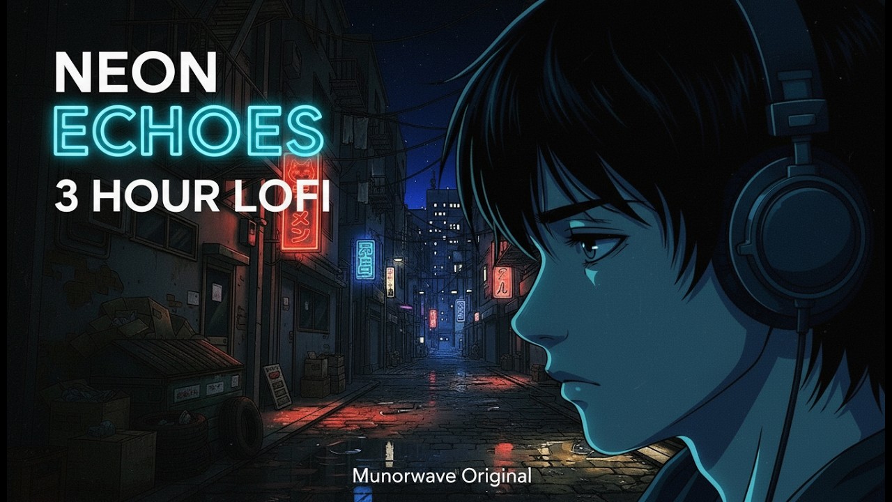 Late Night Focus: Lofi for Coding & Deep Work 💻 [NEON ECHOES] 3 Hours Loop