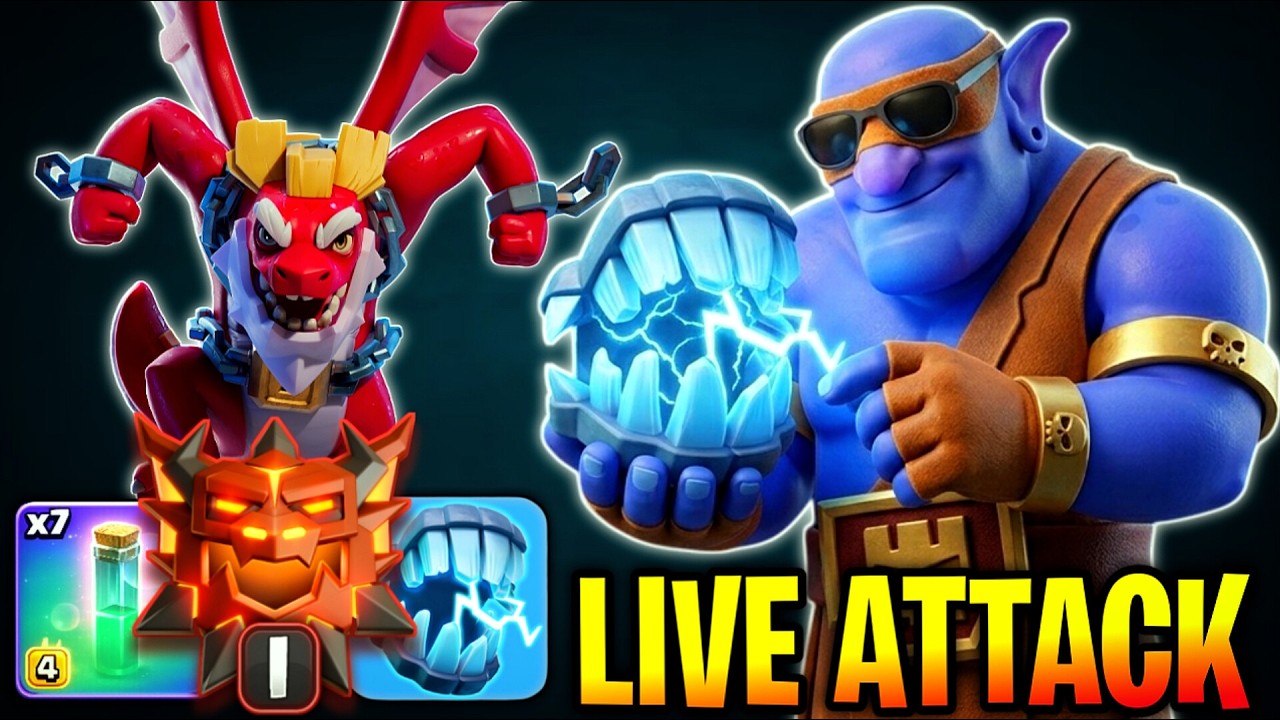 No Cuts, Max TH18 Super Bowler attack Strategy With DD Charge Core Entry! FULL HANDCAM &bull; CoC